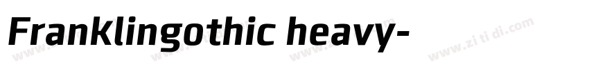 Franklingothic heavy字体转换